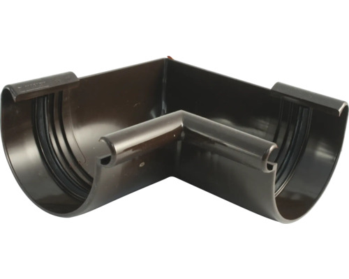 Marley Innenecke Kunststoff halbrund 90 Grad schokoladenbraun RAL 8017 NW 150 mm