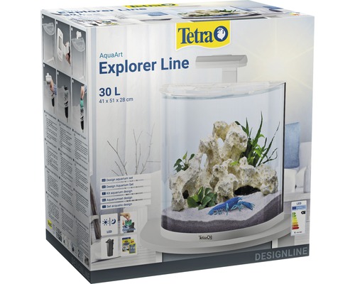 Verpackung des Tetra AquaArt Explorer Line Aquariums mit 30 Litern Fassungsvermögen