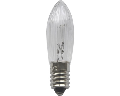 Lampe à bougie claire avec douille E14