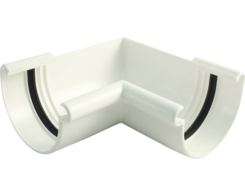 Angle intérieur Marley plastique carré 90° blanc de signalisation RAL 9016 DN 75 mm