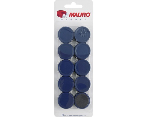 Punaise magnétique Ø 30 mm bleue 20 pièces
