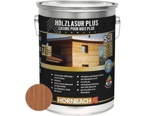 HORNBACH Holzlasur Plus mahagoni 5 L