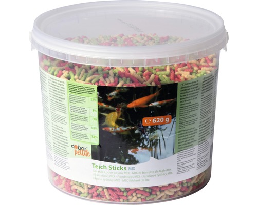 Nourriture pour poissons de bassin dobar en bâtonnets mélange, 620 g