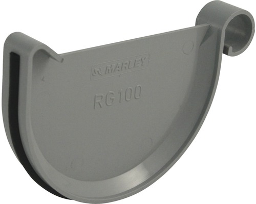 Marley Rinnenendstück Kunststoff halbrund fenstergrau RAL 7040 NW 150 mm Marley Rinnenendstück Kunststoff halbrund fenstergrau RAL 7040 NW 150 mm
