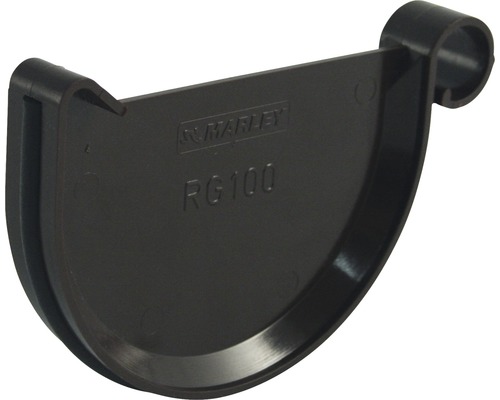 Marley Rinnenendstück Kunststoff halbrund schokoladenbraun RAL 8017 NW 150 mm Marley Rinnenendstück Kunststoff halbrund schokoladenbraun RAL 8017 NW 150 mm