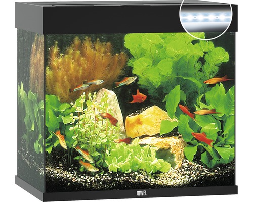 Aquarium Juwel Lido 120 LED sans meuble bas, noir