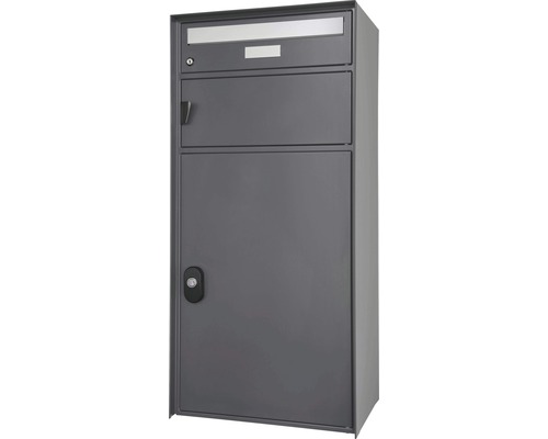 Huber Boîte aux lettres Davos 50 l gris foncé métallique 415x913x303 mm ...