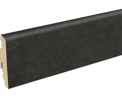 SKANDOR Sockelleiste Fliese schwarz FOWA768 FU60L 19 x 58 x 2400 mm
