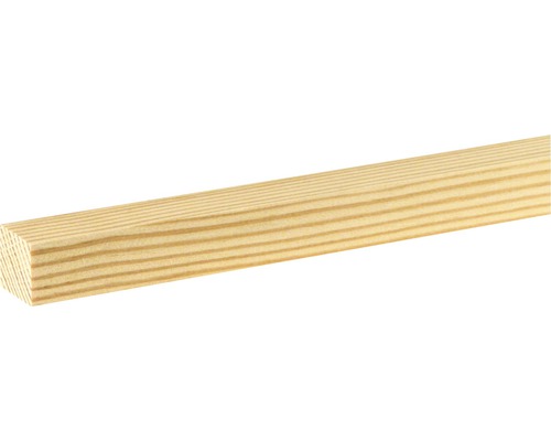 Moulure plate en mélèze brut 19,3x19,7x2000 mm Bois carré en bois