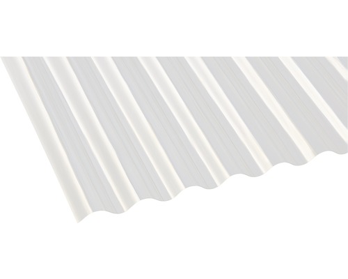 Gutta Polyester Wellplatte Sinus 76/18 natur 2500 x 1000 x 0,8 mm