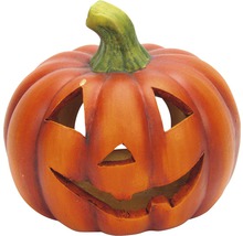 Lanterne citrouille d''Halloween avec visage sculpté