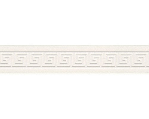 Frise 6401-16 Only Borders 9 Méandres blanc 5 m x 10 cm Bordure avec motif de méandre