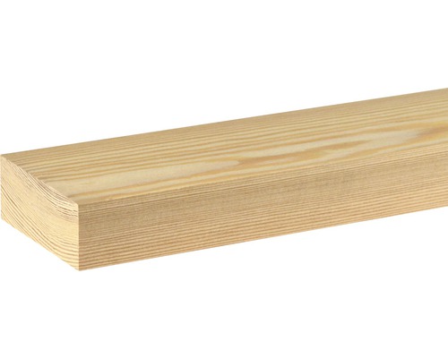Moulure plate en mélèze brut 28x69,7x2000 mm Planche en bois de conifères