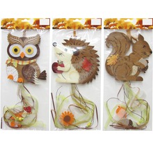 Kits de bricolage décoratifs avec des motifs de hibou, de hérisson et d''écureuil dans un emballage