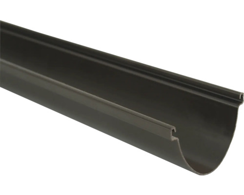 Gouttière Marley Duplex plastique demi-rond brun chocolat RAL 8017 DN 80 mm 2000 mm Gouttière en métal