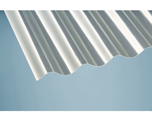 Plaque ondulée en plastique