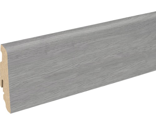 SKANDOR Sockelleiste Makro Eiche FU60L 19x58x2400 mm Fussleiste in Holzoptik