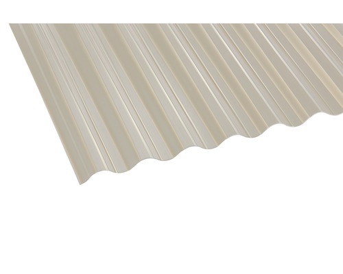 Plaque ondulée PVC Sinus 76/18 bronze 2500x900x1,1 mm