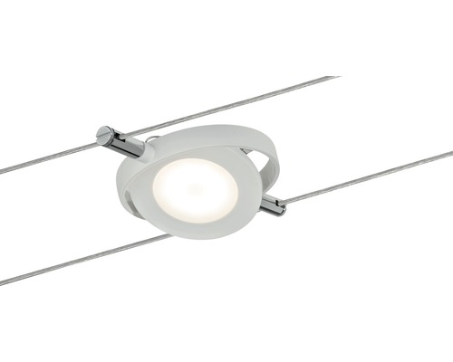 Système de câble spot LED EEK A Wire DC RoundMac 1x4 Watts blanc