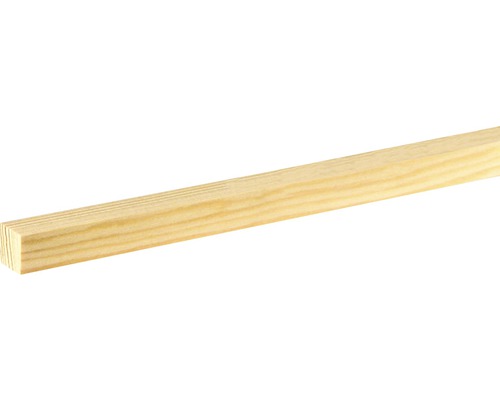 Moulure carrée en mélèze brut 12,5x12,5x1000 mm Baguette en bois résineux