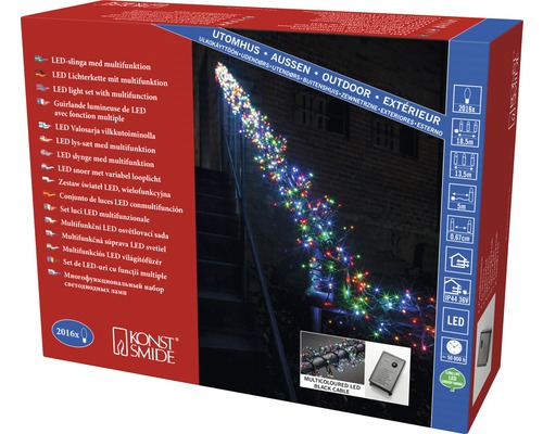 Emballage d''une guirlande lumineuse LED multifonction pour l''extérieur