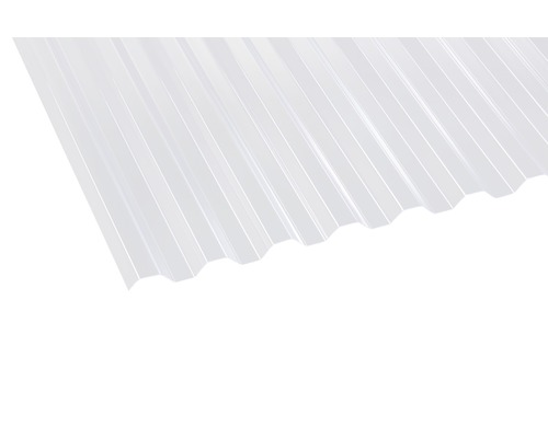 Panneau trapézoïdal en PVC 70/18 transparent 1800x1090x1.1 mm