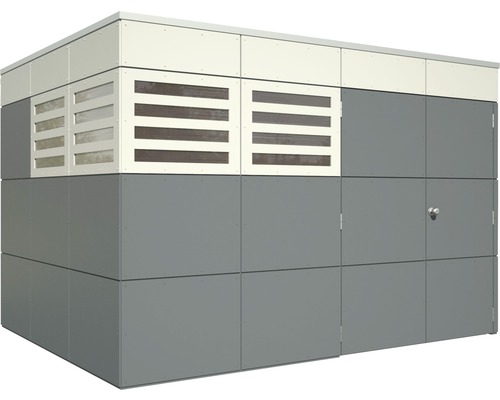 Abri de jardin avec porte et ventilation