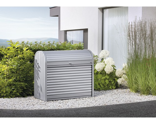 Mülltonnenbox biohort StoreMax 160, 163x78x120 cm silber-metallic