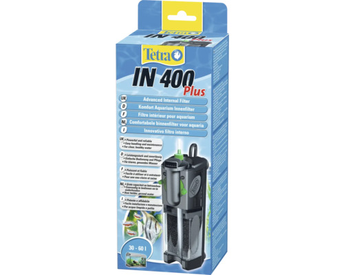 Aquarium-Innenfilter Tetratec IN400 plus Tetra IN 400 Plus Innenfilter für Aquarien von 30 bis 60 Liter in Produktverpackung