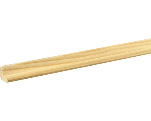 Baguette d'angle en mélèze brut 15x15x1000mm Baguette en bois