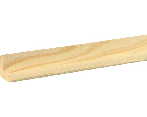 Baguette d'angle en mélèze brut 25x25x1000mm Tasseau en bois d''épicéa