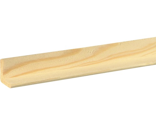 Baguette d'angle en mélèze brut 25x25x1000mm