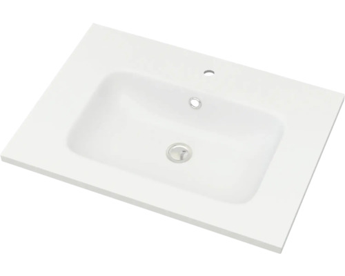 Meuble de lavabo Tessin fonte minérale blanc 61 cm