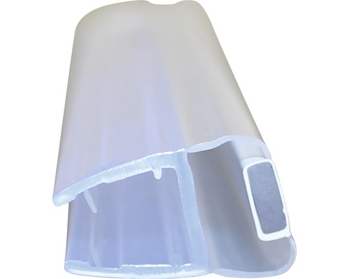 Profil magnétique adapté au verre de 6 à 8 mm de 180° longueur de 2 010 mm Joint de douche pour cabines de douche