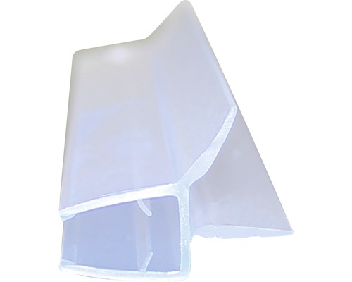 Wasserabweisprofil geeignet für 5-6mm Glas Länge 2010 mm mit 2 Dichtlippen Duschdichtung für Glasstärke