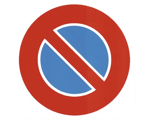 Plaque d'avertissement Stationnement interdit 75x75 mm