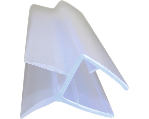 Profilé d'évacuation de l'eau adapté au verre de 8 mm longueur de 2 010 mm Joint de douche en plastique
