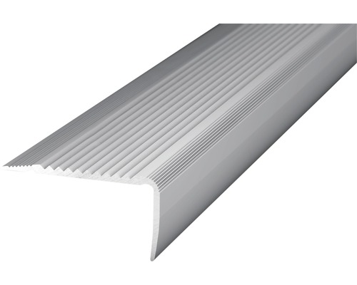 Treppenkantenprofil Alu silber gelocht 45x23x2700 mm