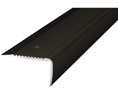 Treppenkantenprofil Alu bronze gelocht 45x23x1000 mm