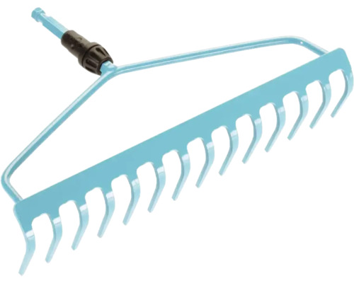 Râteau de jardin en métal avec dents pour niveler le sol