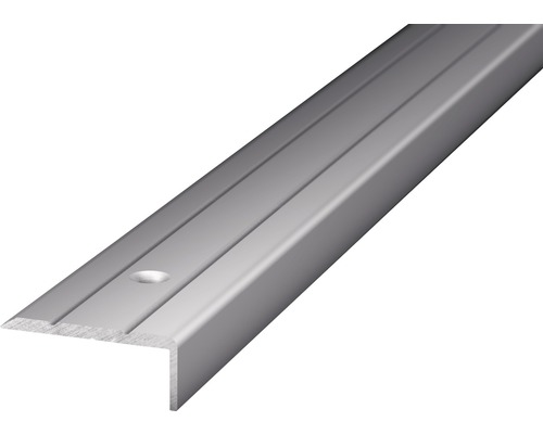 Profilé angulaire Alu argent perforé 24.5x10x2700 mm