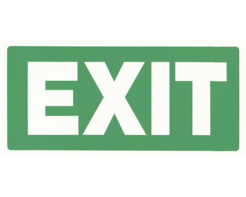 SmartSign EXIT-Schild – Leuchtet Im Dunkeln, Aluminium, 17,8 X 25,4 Cm Für Mehr Sicherheit