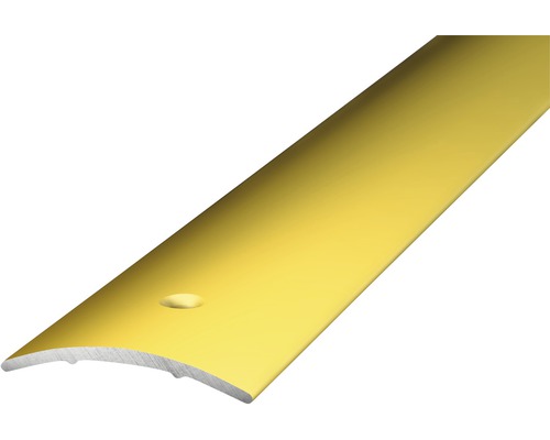 Barre de seuil Prinz aluminium or perforé 30 x 2700 mm Profilé de transition doré pour revêtements de sol