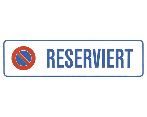 Parkplatzschild 'Reserviert' – 11x52 Cm Aus Robustem Kunststoff Für Innen & Außen