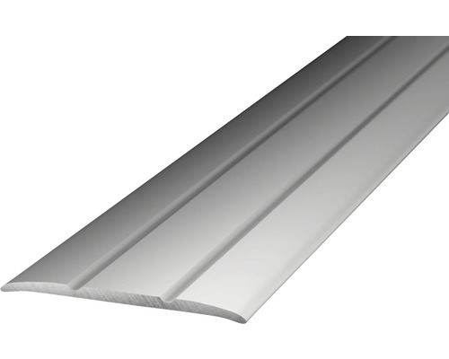 Barre de seuil aluminium argenté autocollant 38 x 2,5 x 1000 mm