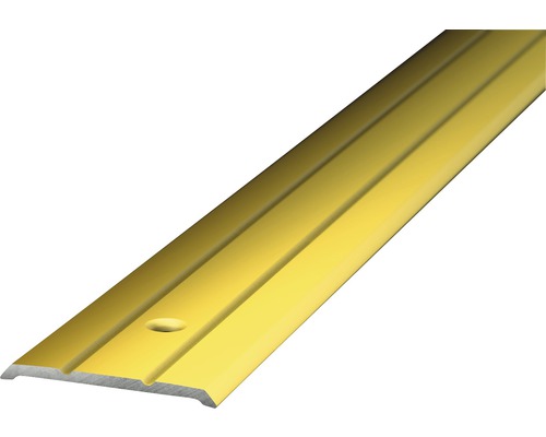 Prinz Übergangsprofil Alu gold gelocht 25 x 1000 mm Metall-Übergangsprofil mit Bohrloch zur Befestigung