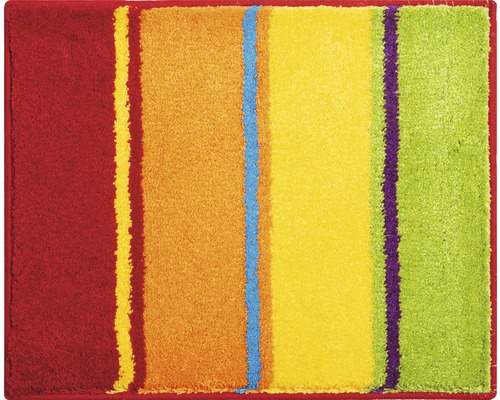 Tapis de contour de WC tapis de bain Grund Summertime 50 x 60 cm multicolore Tapis à rayures