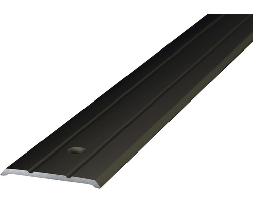 Übergangsprofil Alu bronze gelocht 25 x 1000 mm Aluminium Übergangsprofil mit Bohrlöchern
