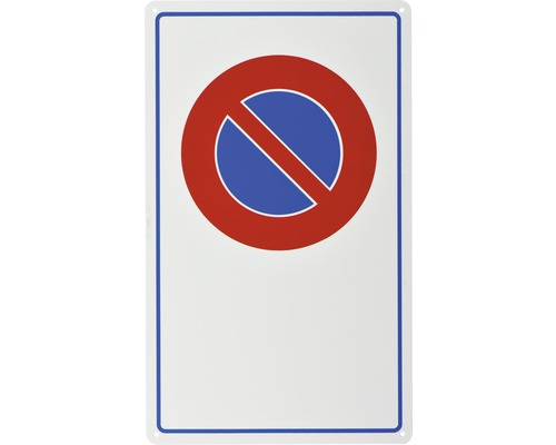Plaque d'avertissement Stationnement interdit 500x300x3 mm