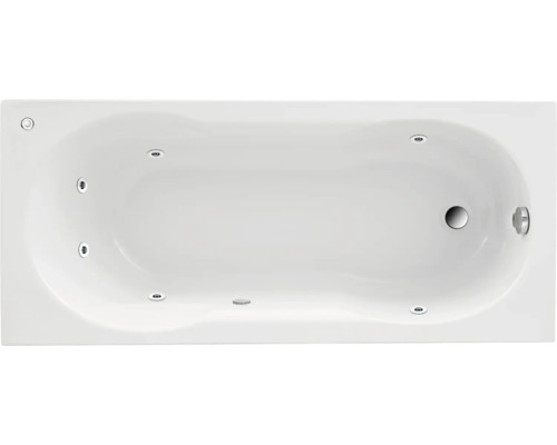 Einbau Whirlpool Körperformbadewanne Rechteckbadewanne OTTOFOND Banea 75 x 170 cm weiss glänzend 56450